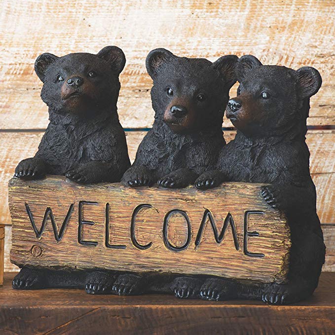 Black Forest Decor Three Bears Welcome Sign