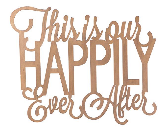 Cape Craftsmen This is Our Happily Ever After 3-D Cursive Metal Wall Decor