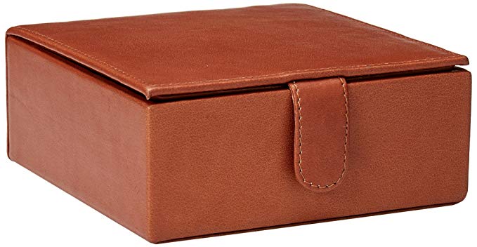 Piel Leather Small Gift Box, Saddle