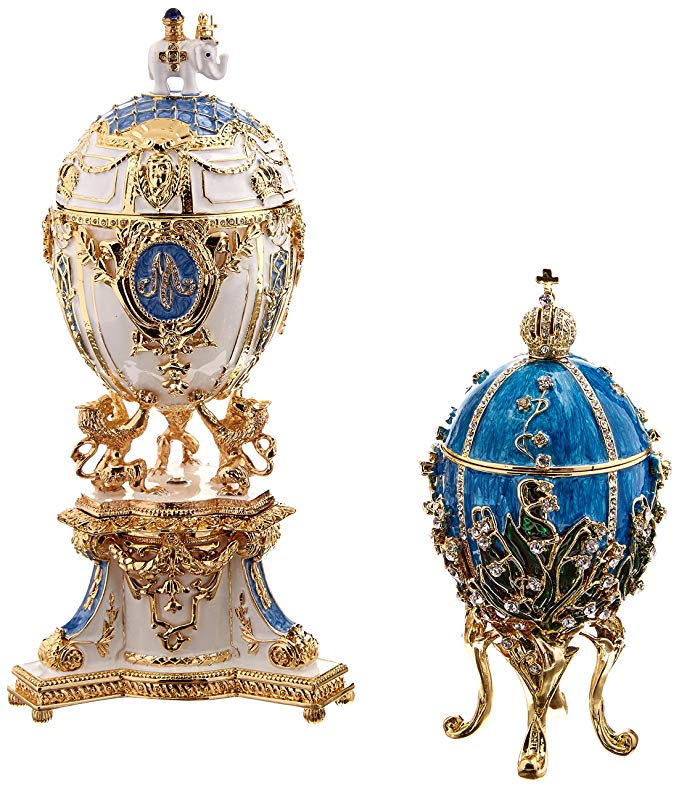 Design Toscano The Empress Collection Romanov Style Enameled Egg: Galina