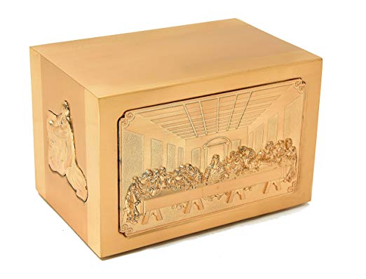 Cremation Urn: The Last Supper Square Urn (Copper)