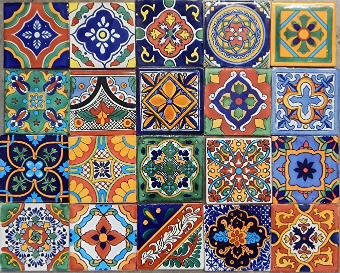 100 Mexican Tile Mix 4x4