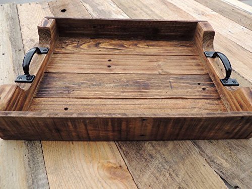 Rustic Wood Ottoman Table Serving Tray -XTRA LARGE 24X30 Review